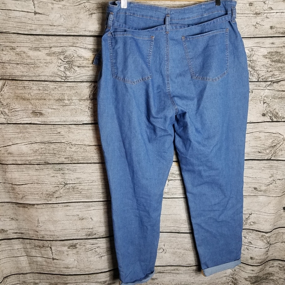 Abby Tie Front Mom Jeans Size 16.Waist approx: 19 inchesInseam approx: 27 inc - Picture 4 of 9